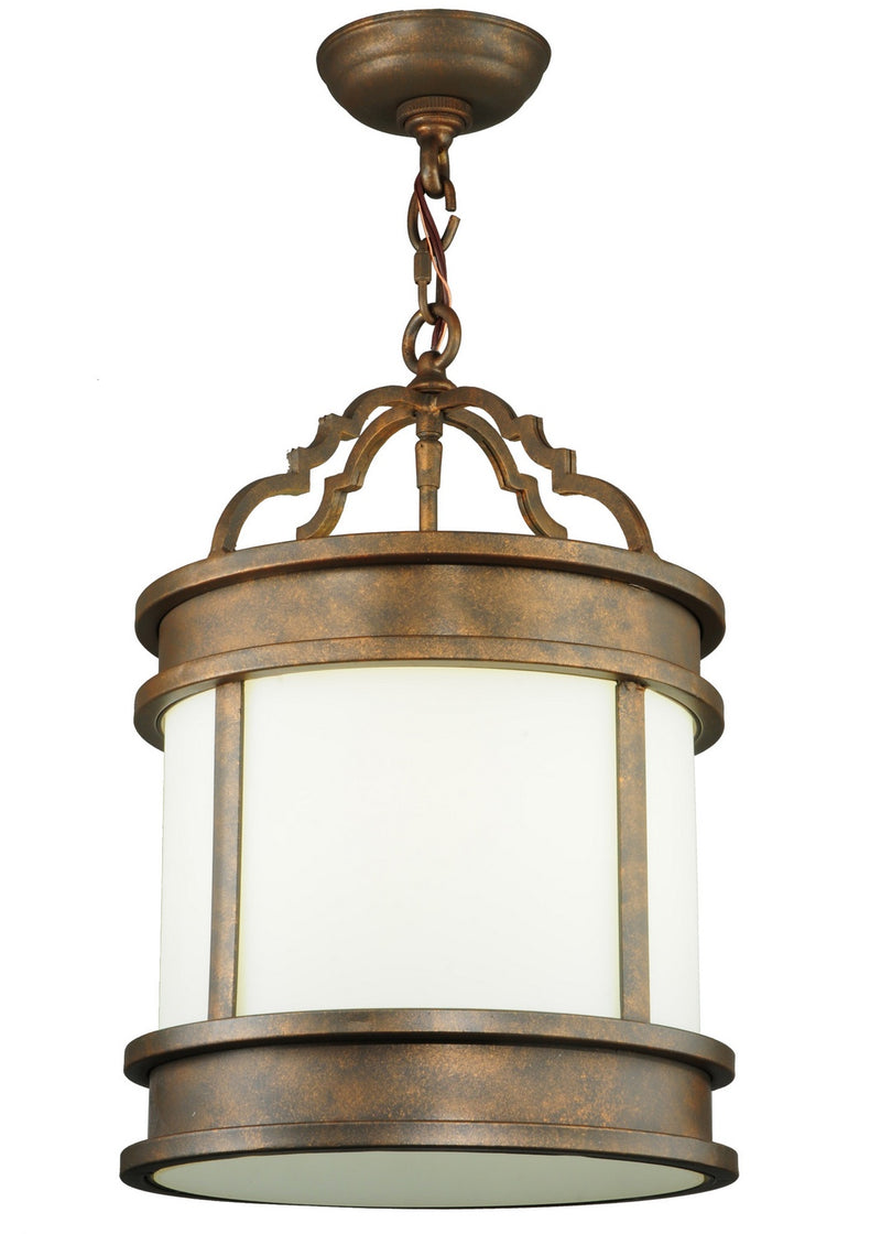 Meyda Tiffany 130799 One Light Pendant, Gilded Tobacco