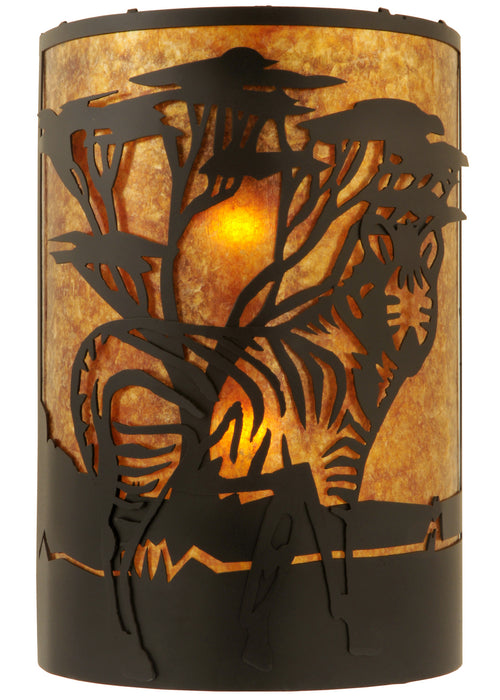 Meyda Tiffany 130872 Two Light Wall Sconce, Black