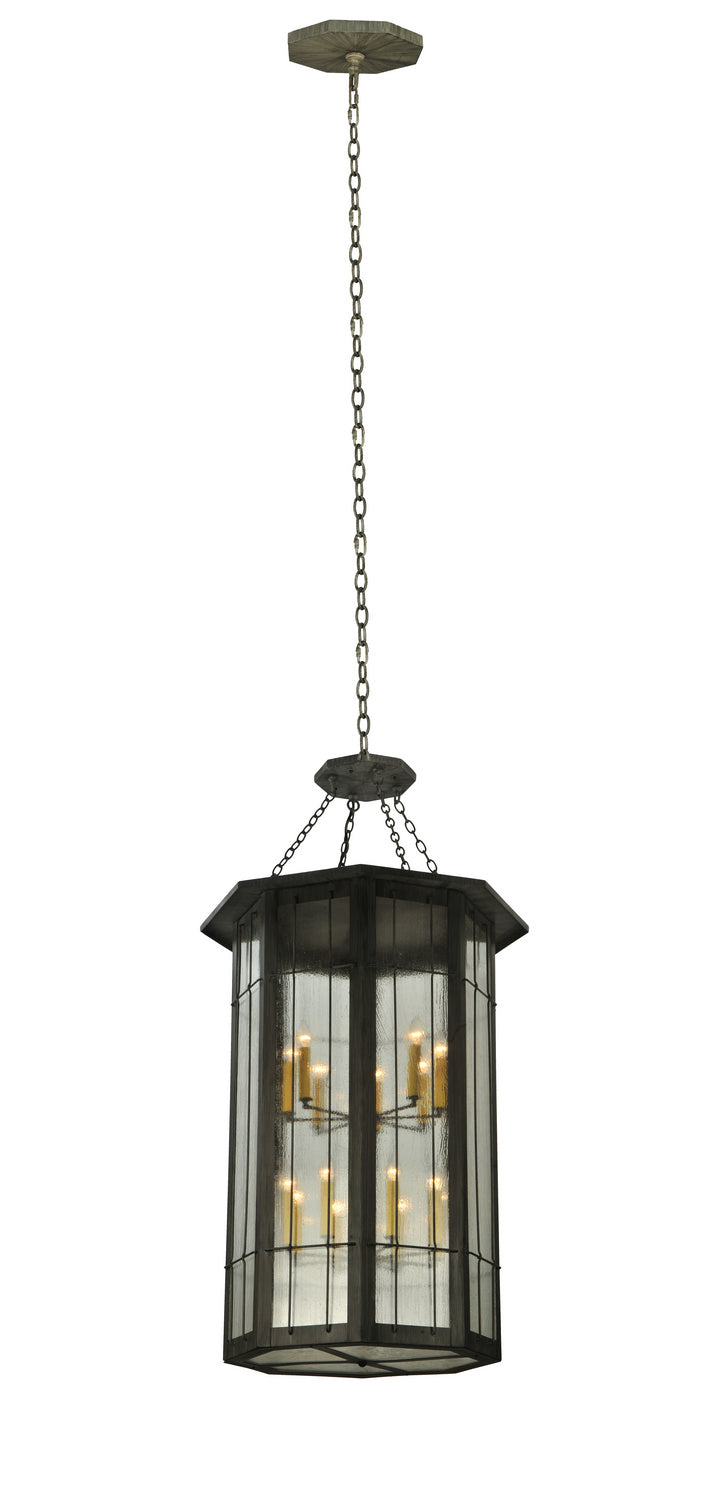 Meyda Tiffany 131145 16 Light Pendant, Antique Iron Gate