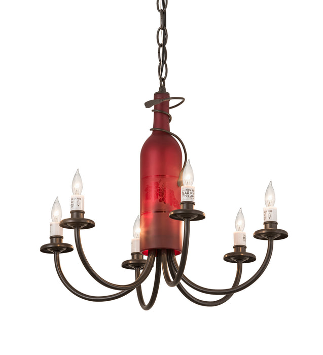 Meyda Tiffany 131185 Six Light Chandelier, Timeless Bronze