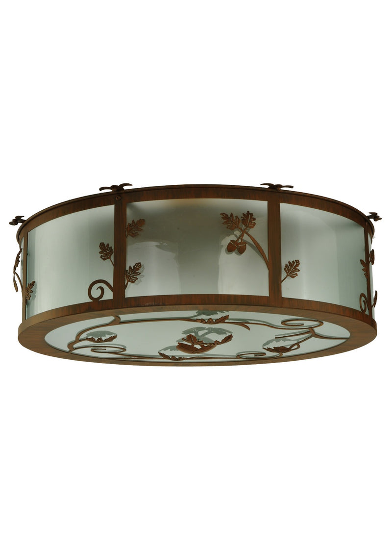 Meyda Tiffany 131220 Four Light Flushmount, Rust