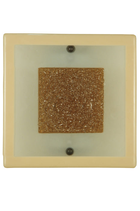 Meyda Tiffany 131563 One Light Wall Sconce, Bone/Clear/Bronze