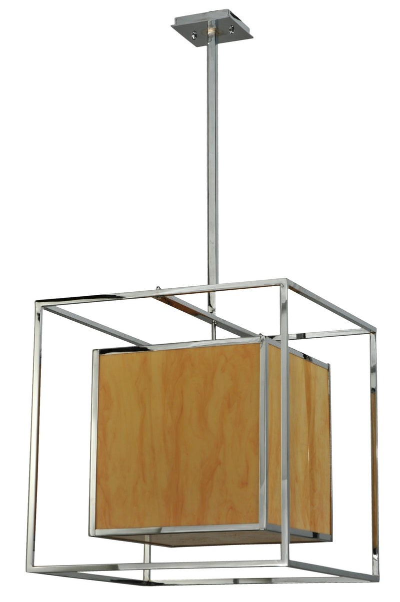 Meyda Tiffany 131699 Three Light Pendant, Chrome