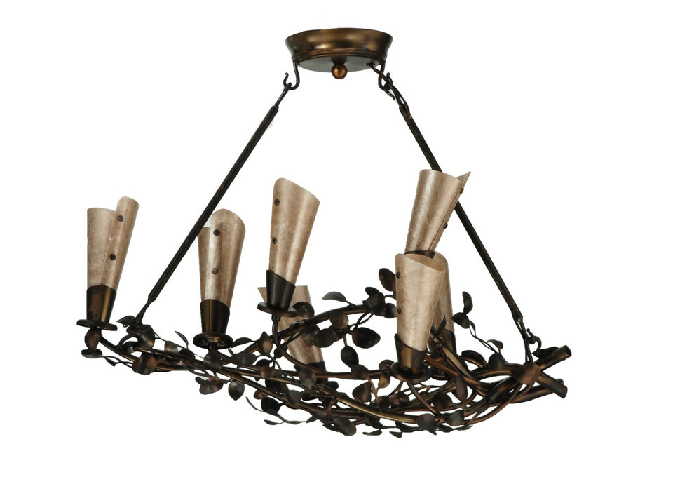 Meyda Tiffany 131817 Seven Light Chandelier, Dark Burnished Antique Copper