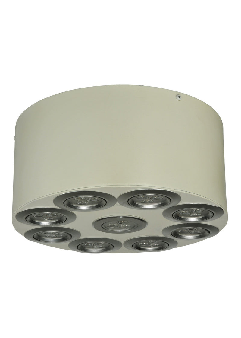 Meyda Tiffany 131973 Nine Light Flushmount, Pewter