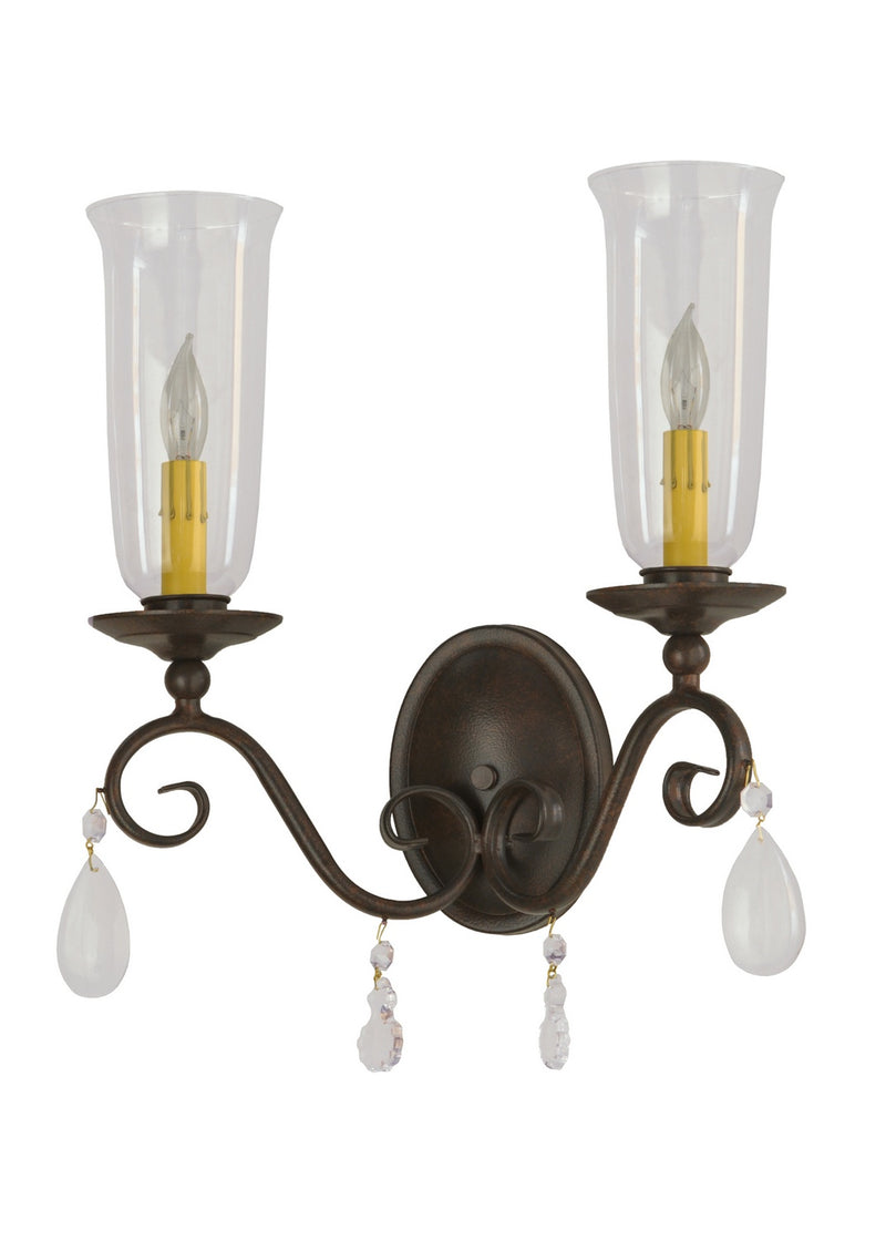 Meyda Tiffany 132002 Two Light Wall Sconce, Cajun Spice