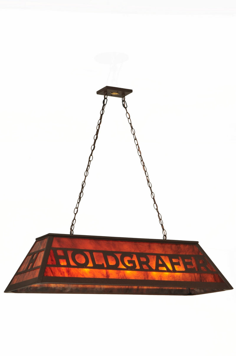 Meyda Tiffany 132043 Nine Light Oblong Pendant, Cafe Noir