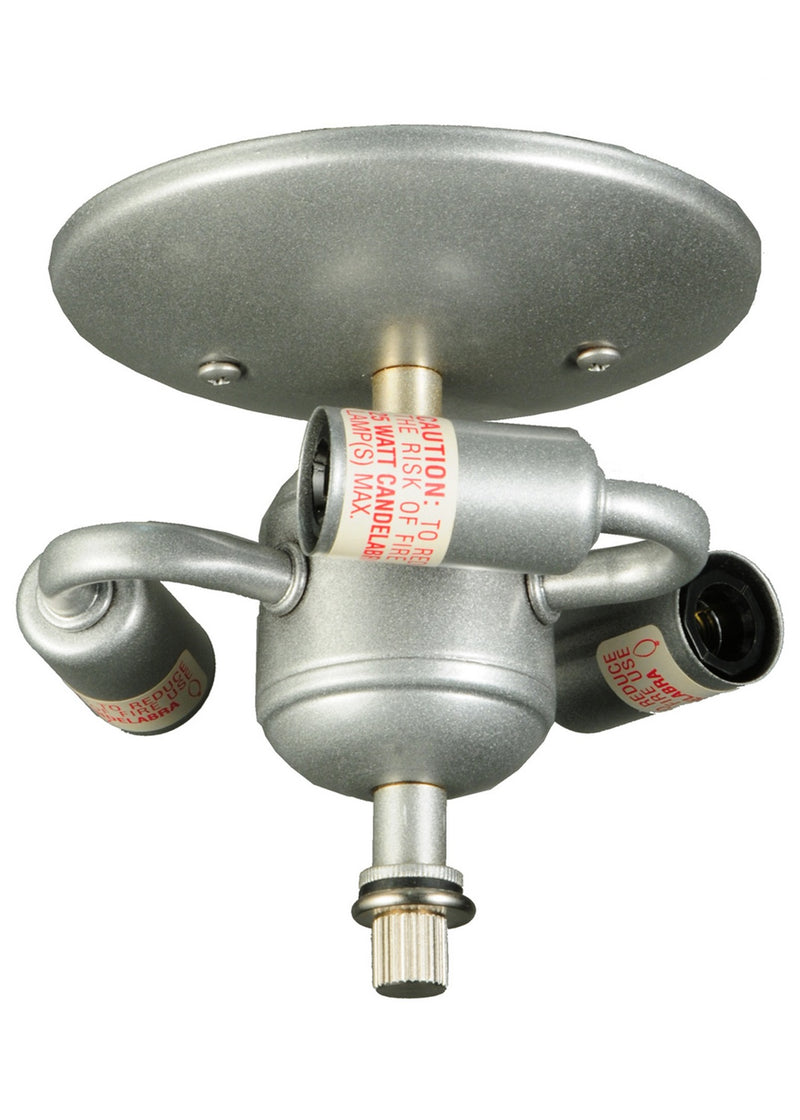 Meyda Tiffany 132119 Three Light Flushmount Hardware, Nickel