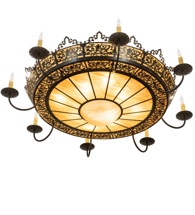 Meyda Tiffany 132183 16 Light Semi-Flushmount, Timeless Bronze