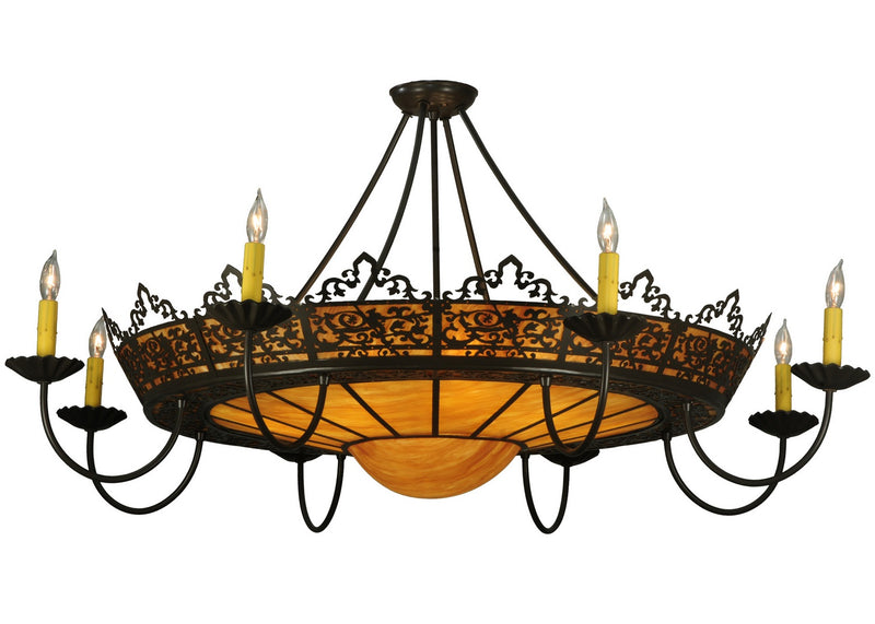 Meyda Tiffany 132183 16 Light Semi-Flushmount, Timeless Bronze