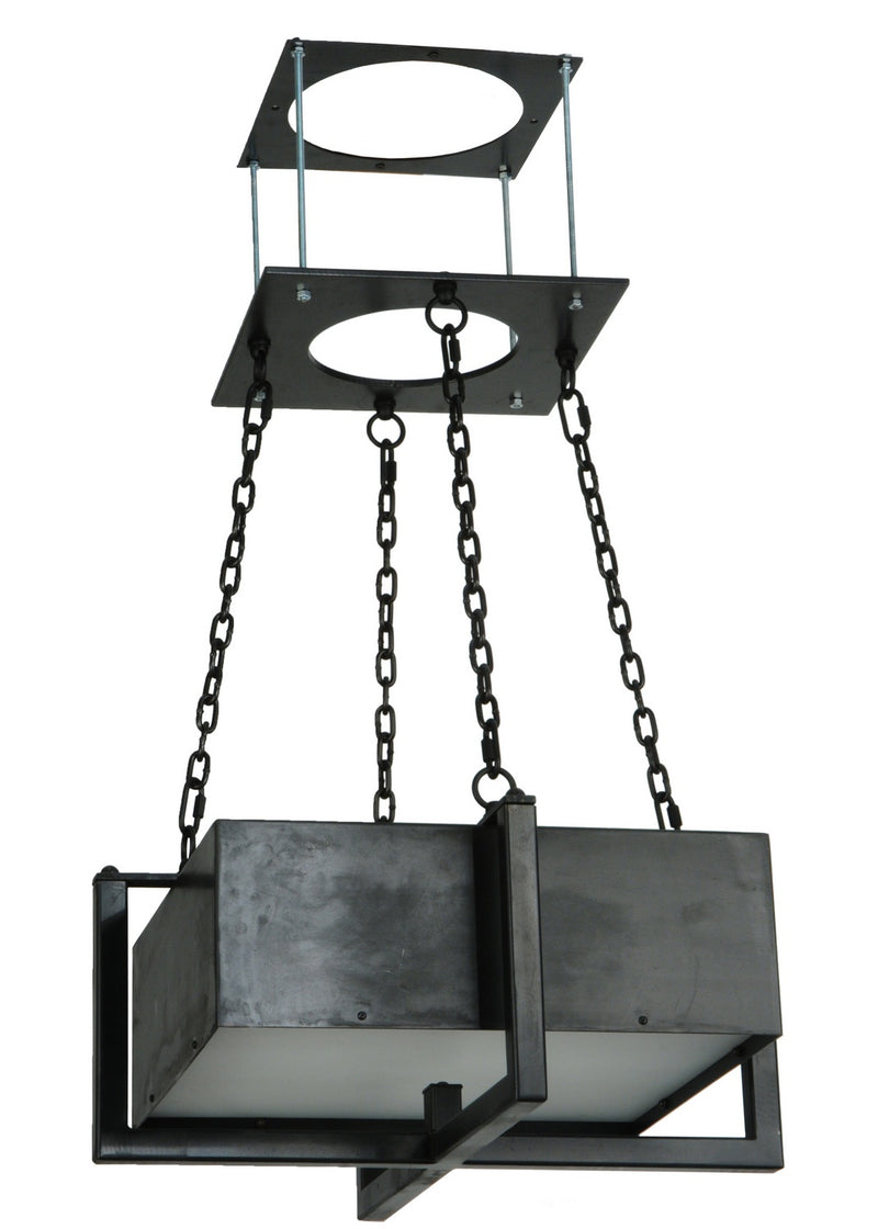 Meyda Tiffany 132217 Inverted Pendant, Natural Steel