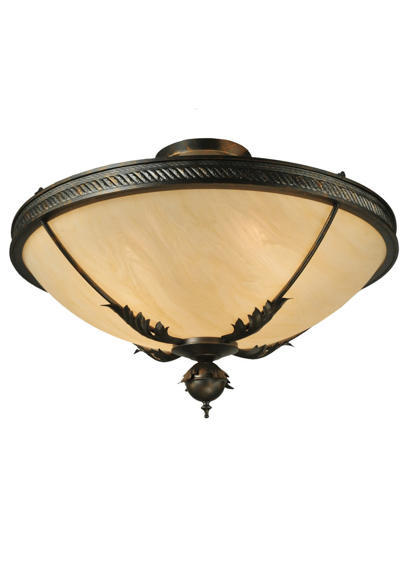 Meyda Tiffany 132431 Four Light Semi-Flushmount, French Bronze