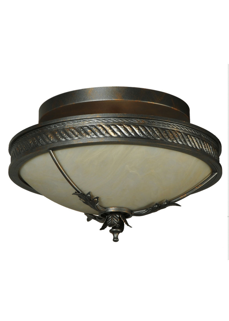 Meyda Tiffany 132432 Two Light Flushmount, French Bronze