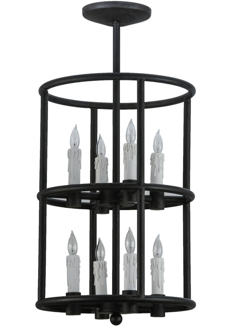 Meyda Tiffany 132598 Eight Light Pendant, Costello Black