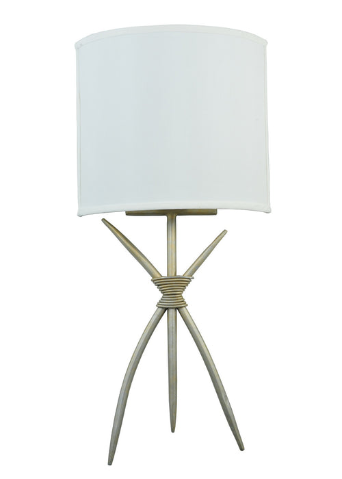 Meyda Tiffany 132607 One Light Wall Sconce, Champagne Silver Metallic