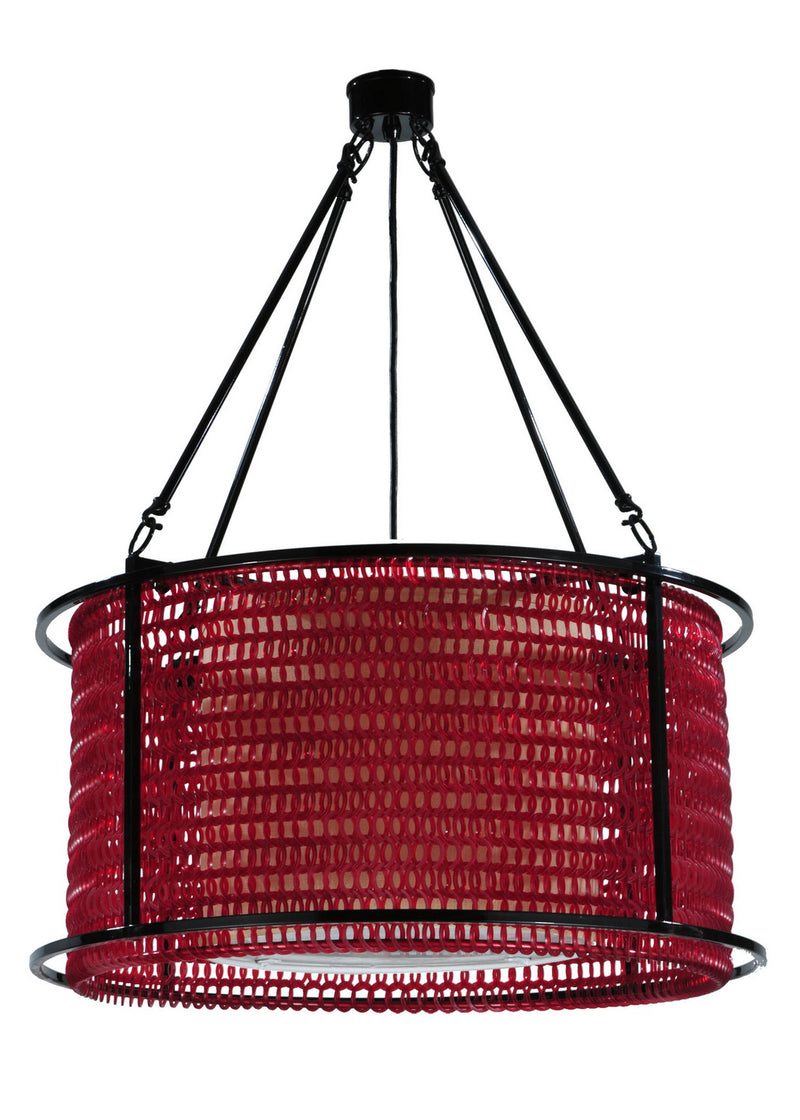 Meyda Tiffany 132706 Four Light Pendant, Nickel