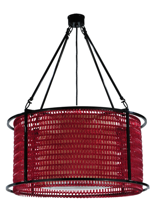 Meyda Tiffany 132706 Four Light Pendant, Nickel