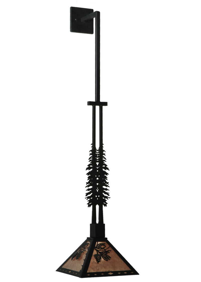 Meyda Tiffany 132766 One Light Wall Sconce, Textured Black