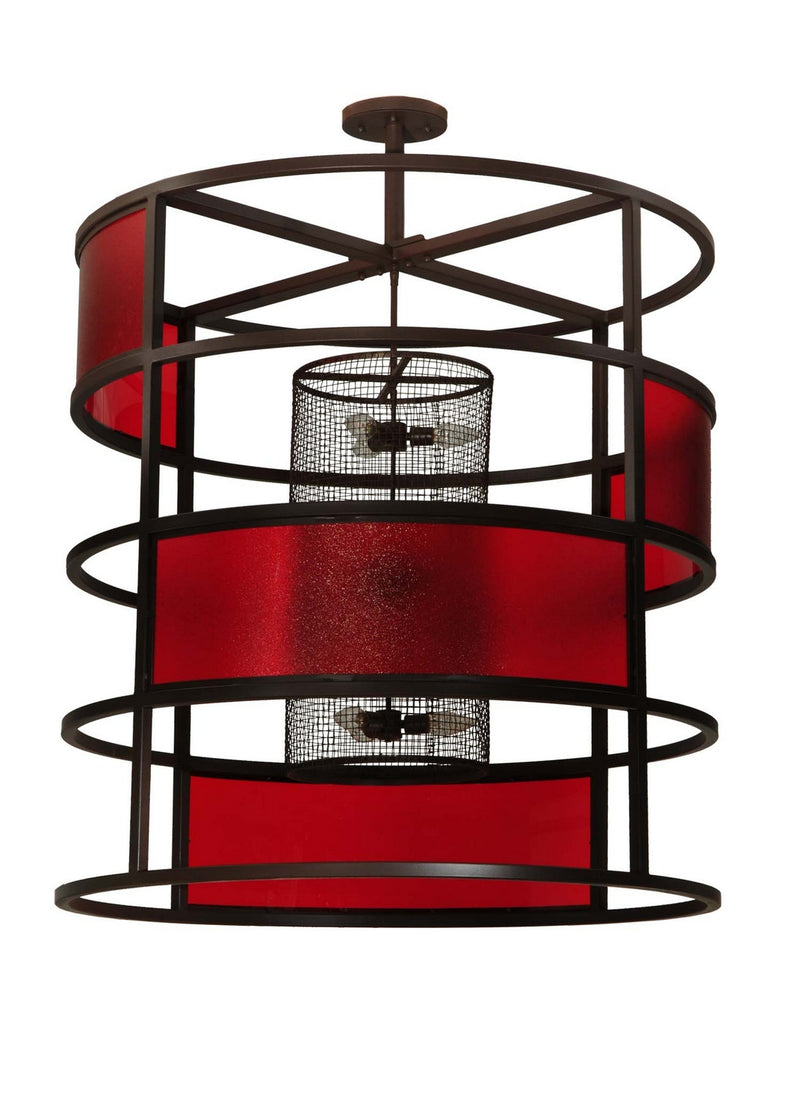 Meyda Tiffany 132816 Nine Light Pendant, Cafe Noir