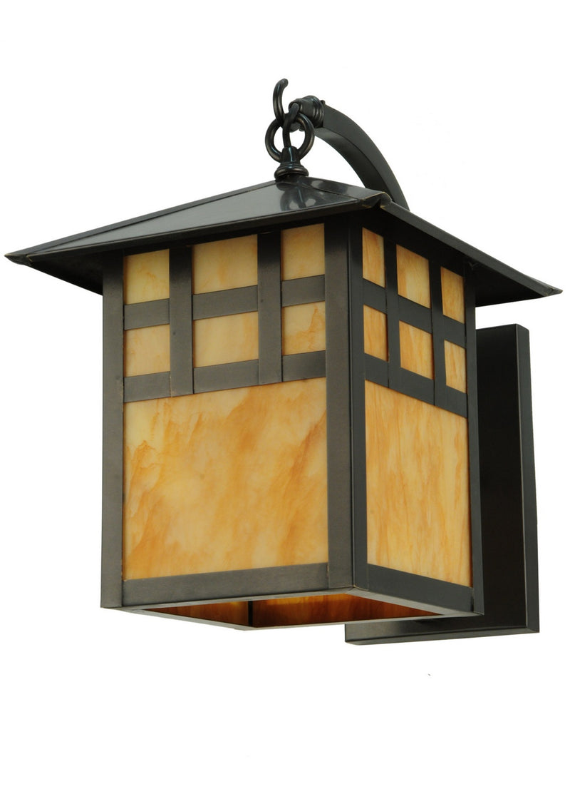 Meyda Tiffany 133060 One Light Wall Sconce, Craftsman Brown