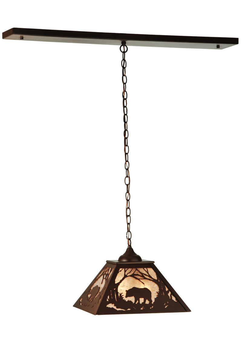 Meyda Tiffany 133125 Two Light Pendant, Cafe Noir