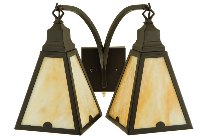 Meyda Tiffany 133221 Two Light Wall Sconce, Timeless Bronze