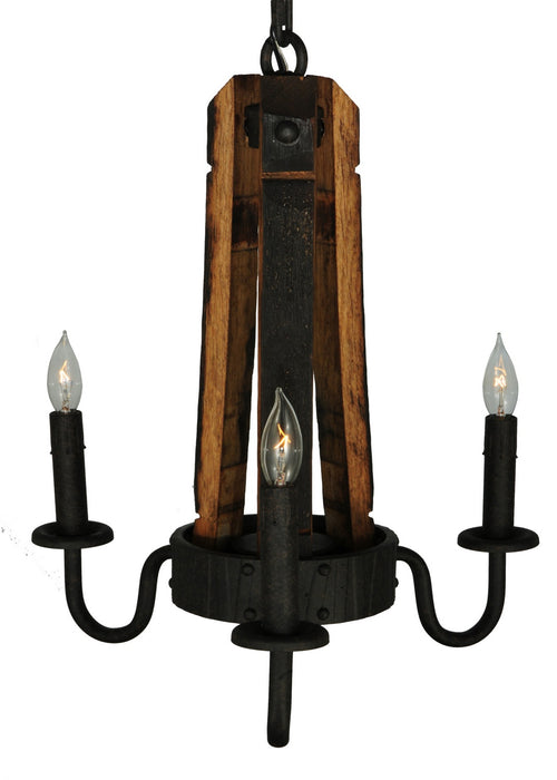 Meyda Tiffany 133299 Three Light Chandelier, Coffee Bean