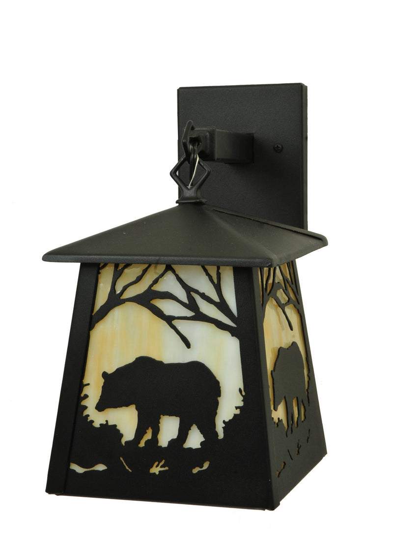 Meyda Tiffany 133427 One Light Wall Sconce, Textured Black