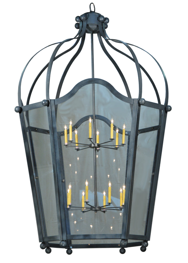 Meyda Tiffany 133494 16 Light Pendant, Blackened Pewter