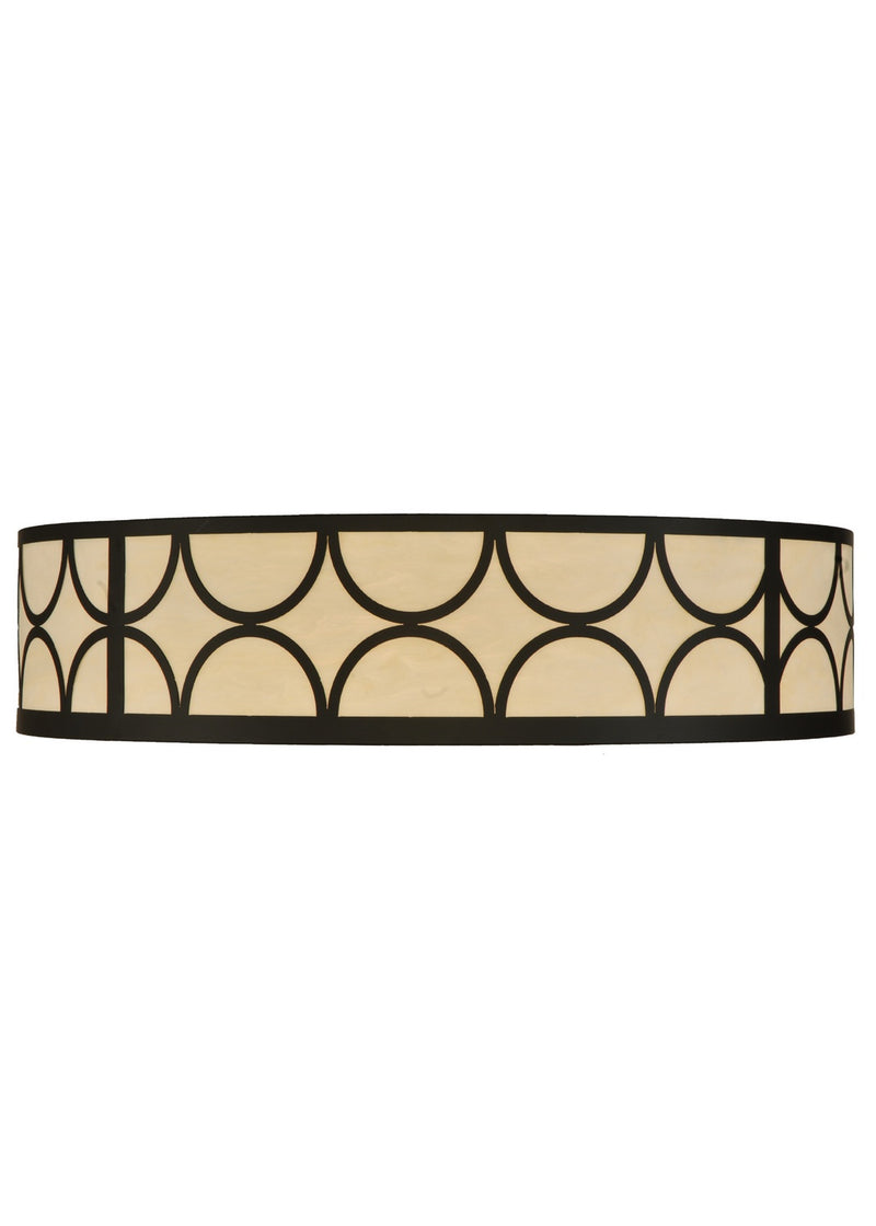 Meyda Tiffany 133917 Eight Light Flushmount, Oil Rubbed Bronze