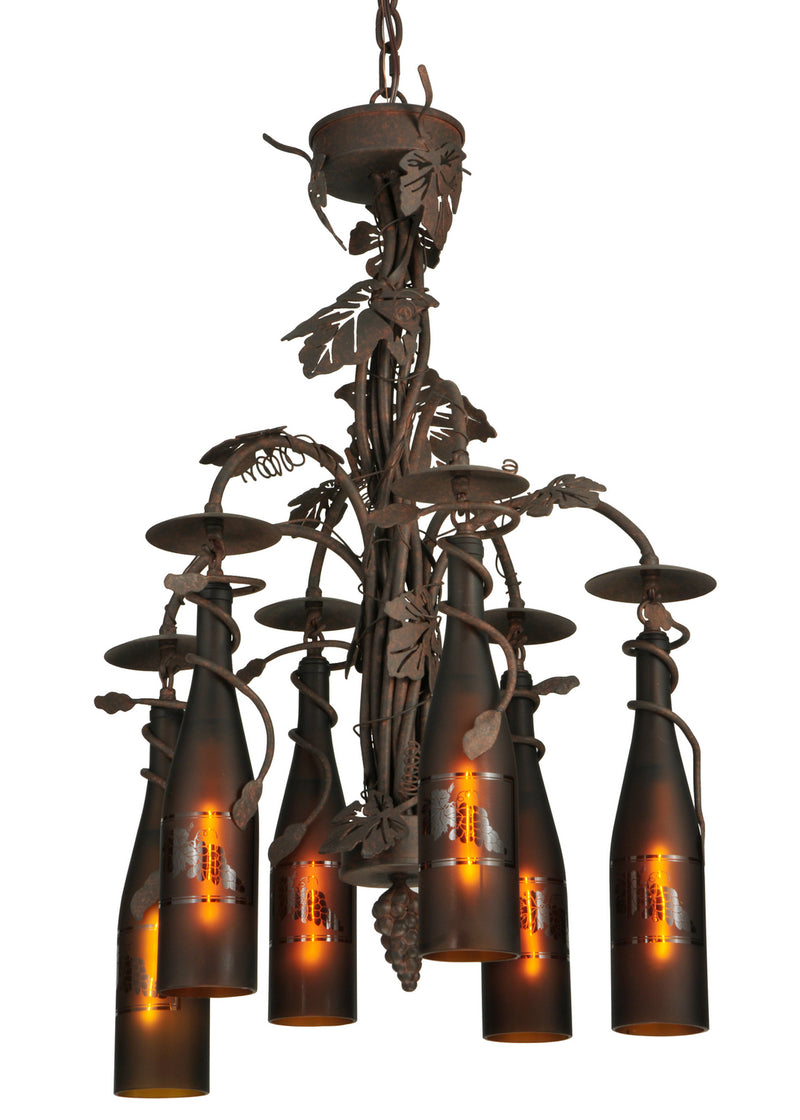 Meyda Tiffany 134136 Six Light Chandelier, Cajun Spice