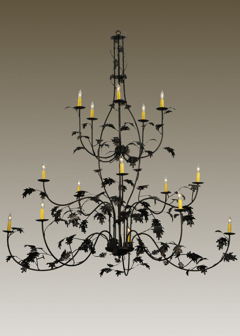 Meyda Tiffany 134147 15 Light Chandelier, Mahogany Bronze