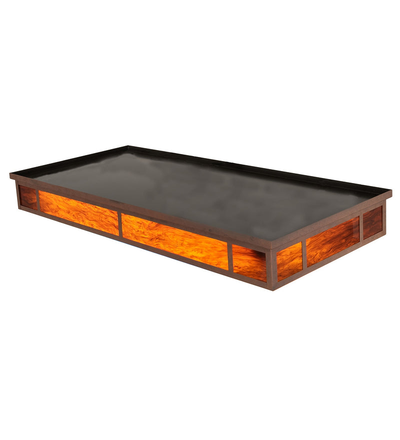 Meyda Tiffany 134184 Three Light Flushmount, Antique Rust