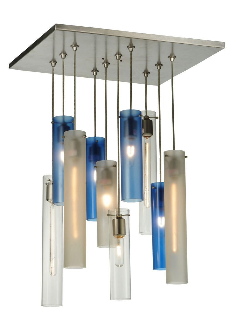 Meyda Tiffany 135045 Ten Light Pendant, Nickel