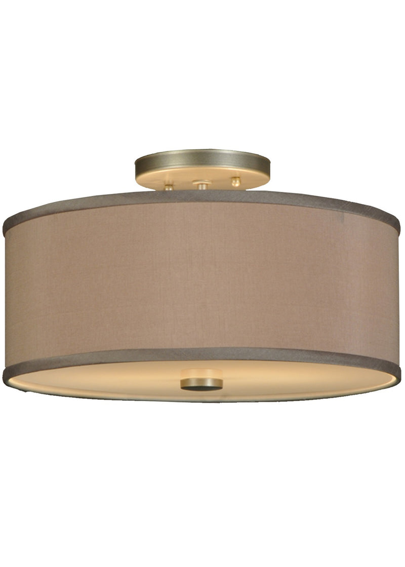 Meyda Tiffany 135047 Two Light Flushmount, Nickel