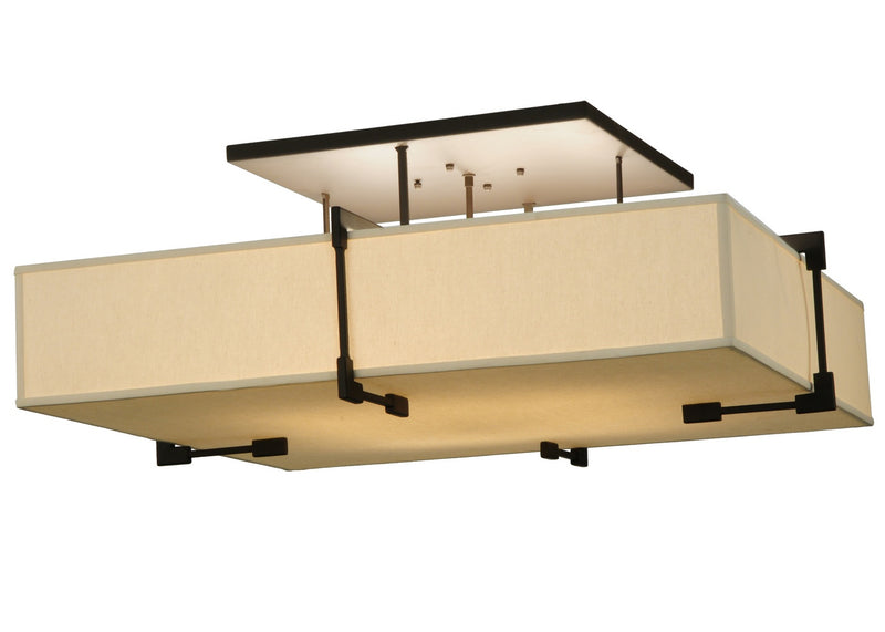 Meyda Tiffany 135222 Eight Light Semi-Flushmount, Oil Rubbed Bronze