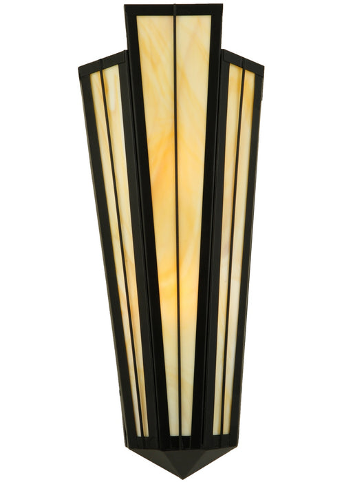 Meyda Tiffany 135522 Two Light Wall Sconce, Textured Black
