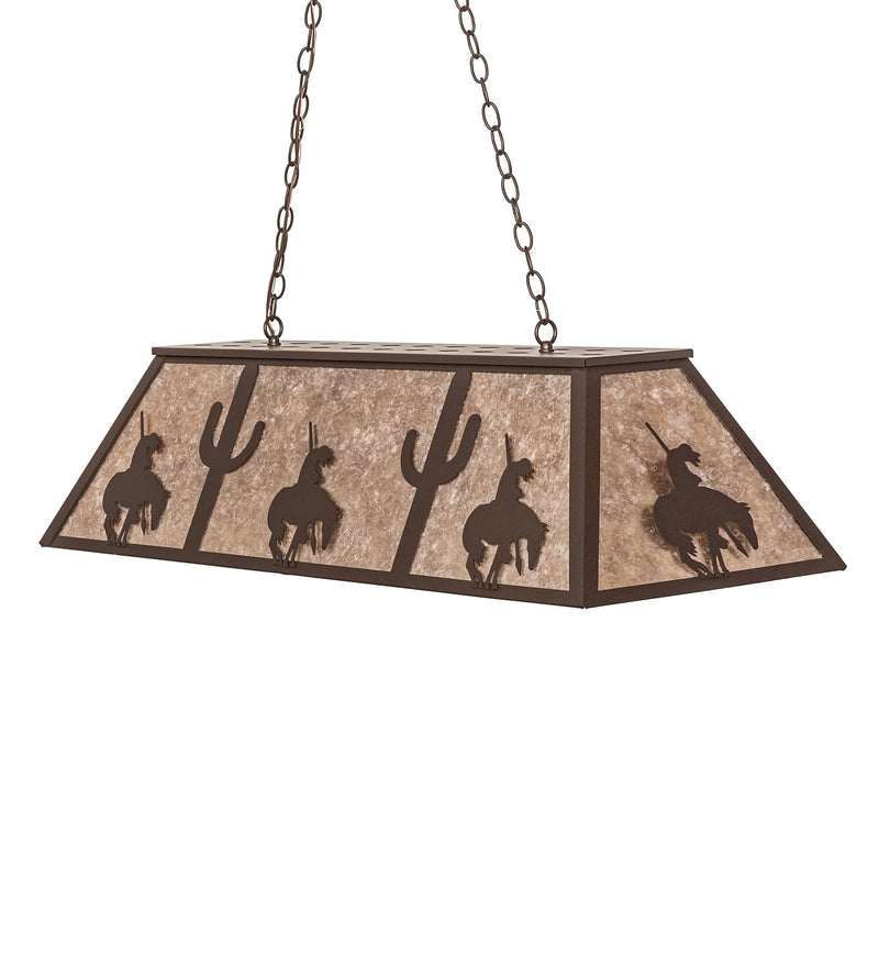 Meyda Tiffany 135573 Nine Light Oblong Pendant, Cafe Noir