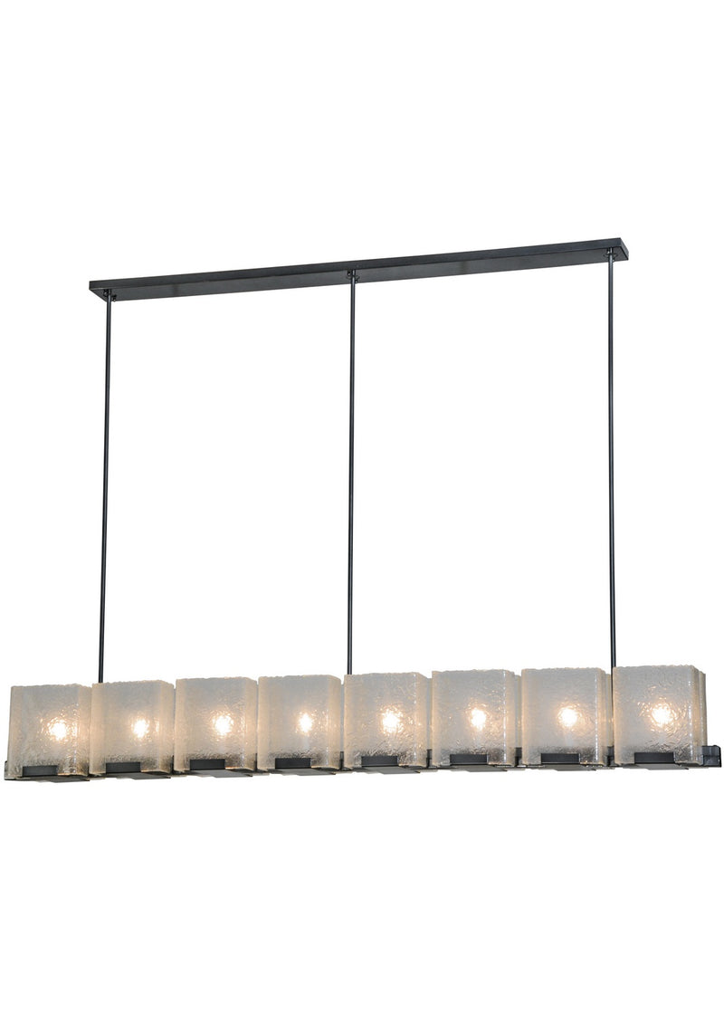 Meyda Tiffany 135816 Eight Light Chandelier, Black Chrome Over Nickel