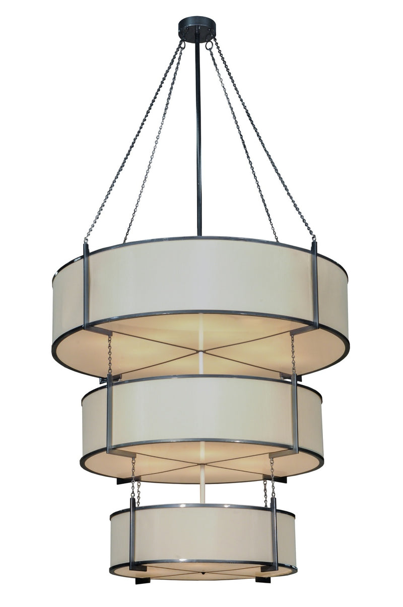 Meyda Tiffany 135820 24 Light Pendant, Black Chrome On Nickel