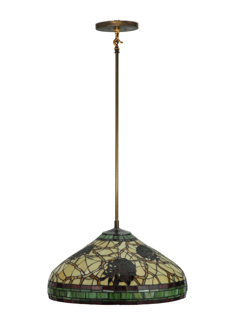 Meyda Tiffany 135830 Three Light Pendant, Antique Copper