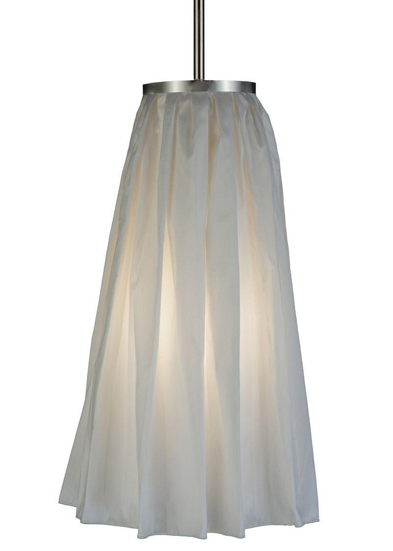 Meyda Tiffany 135904 One Light Pendant, Nickel