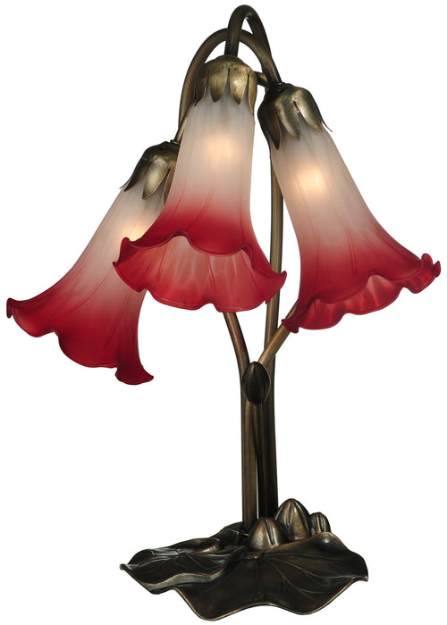 Meyda Tiffany 13593 Three Light Accent Lamp, Mahogany Bronze