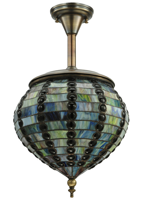 Meyda Tiffany 136106 One Light Pendant, Pewter