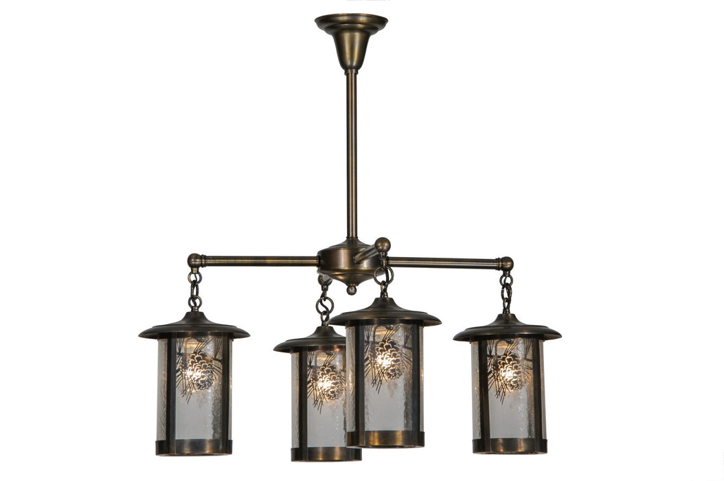 Meyda Tiffany 81057 Four Light Chandelier, Antique