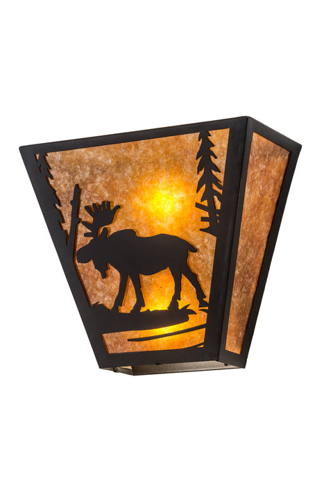 Meyda Tiffany 81105 Two Light Wall Sconce, Textured Black