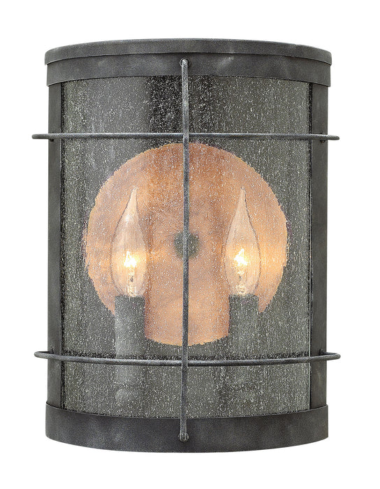 Hinkley 2624DZ LED Wall Mount, Aged Zinc