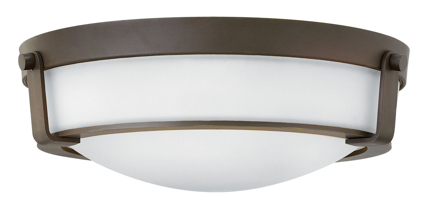 Hinkley 3225OB-WH LED Flush Mount, Olde Bronze