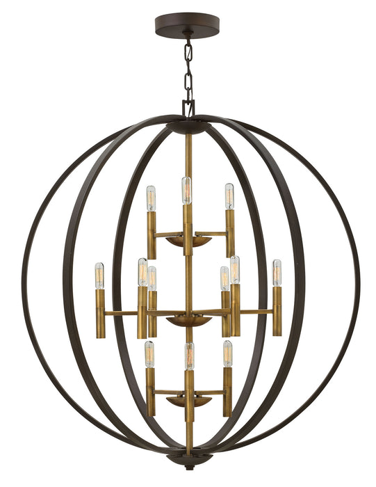 Hinkley 3469SB LED Foyer Chandelier, Spanish Bronze
