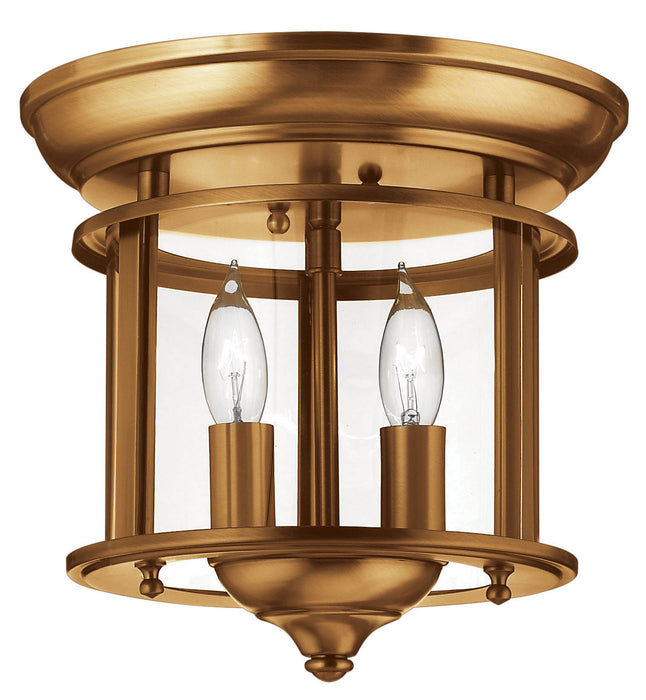 Hinkley 3472HR LED Flush Mount, Heirloom Brass